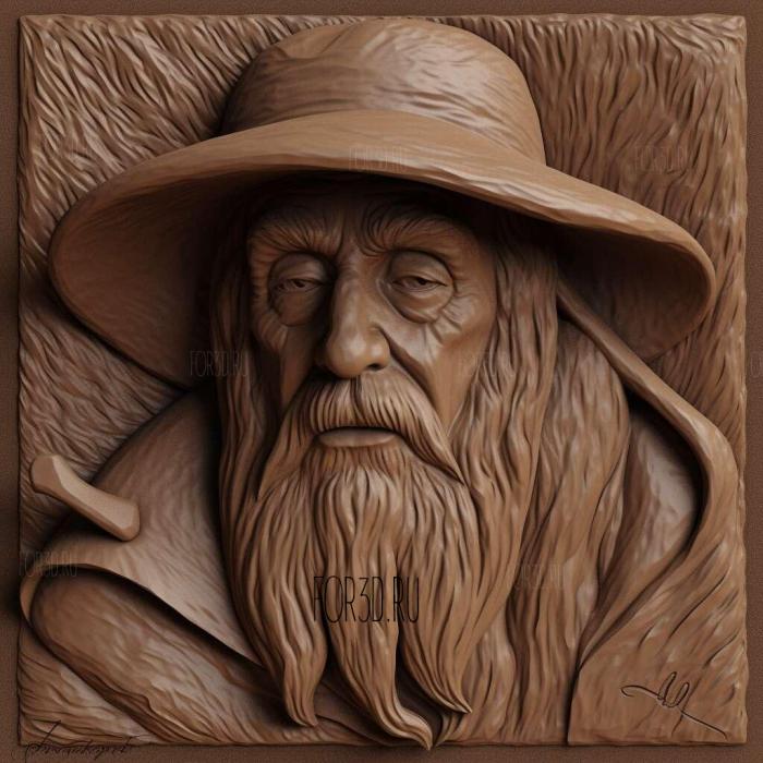 gandalf 1 stl model for CNC